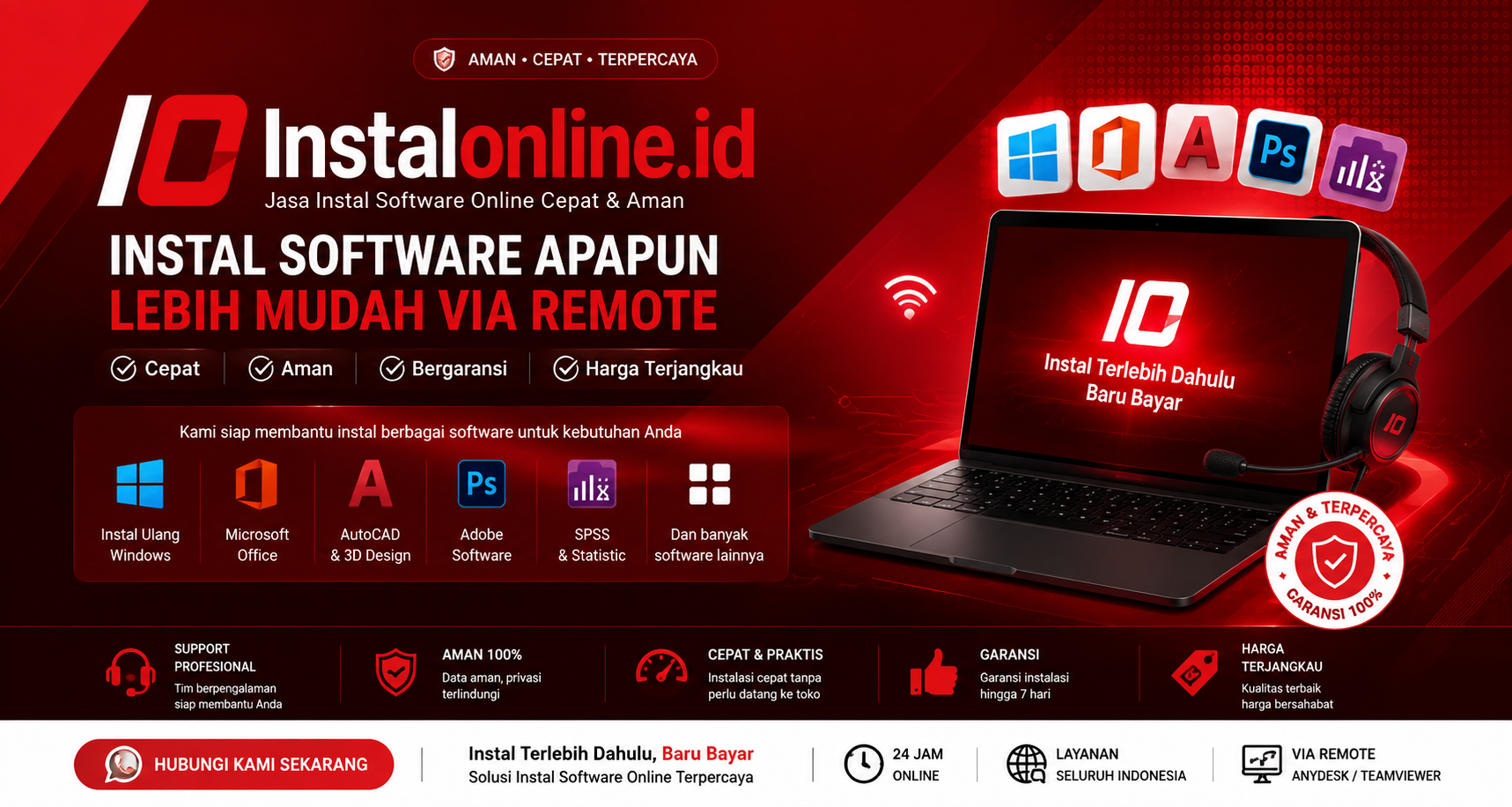Instal software online