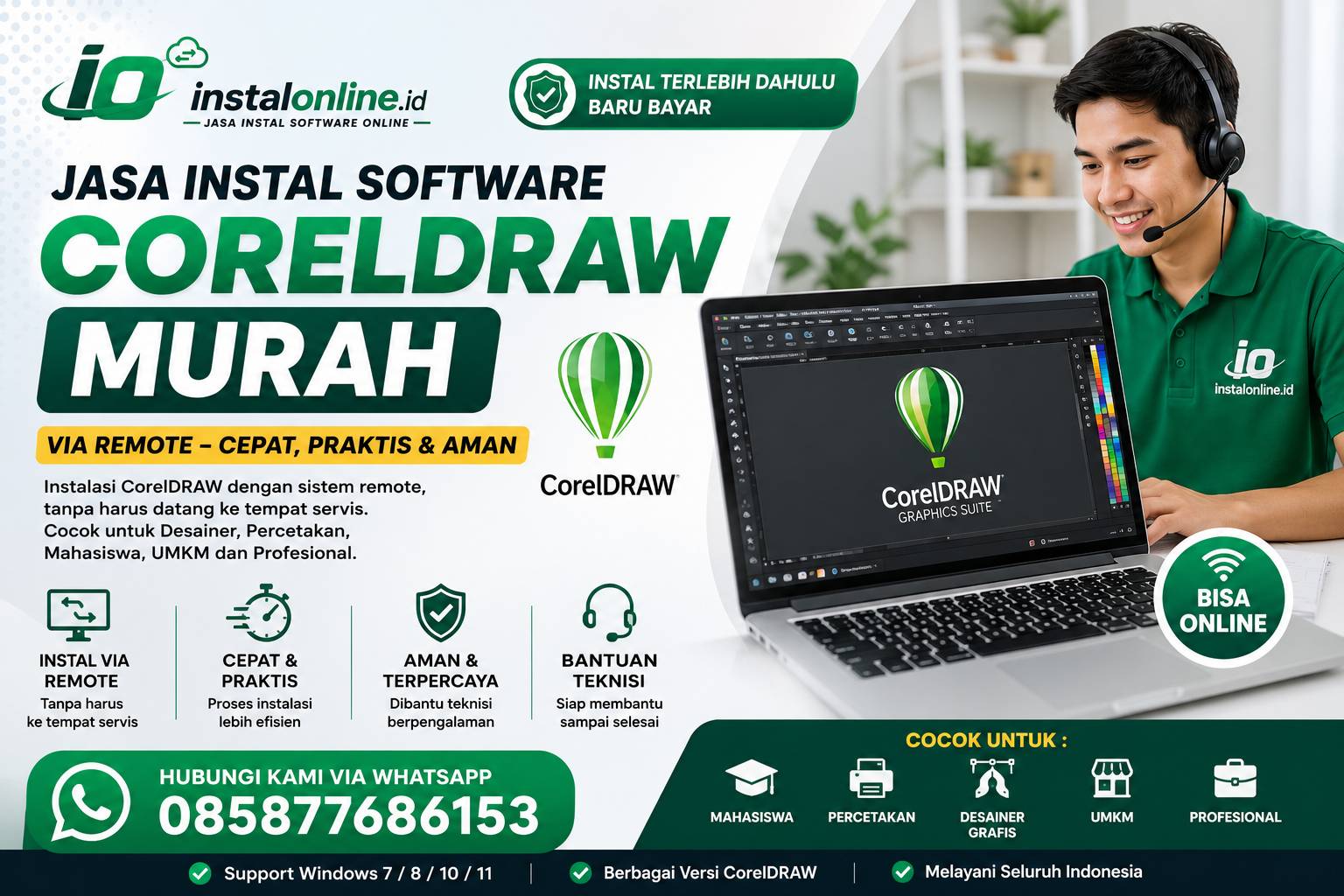 Jasa Instal Software CorelDRAW Murah Bergaransi
