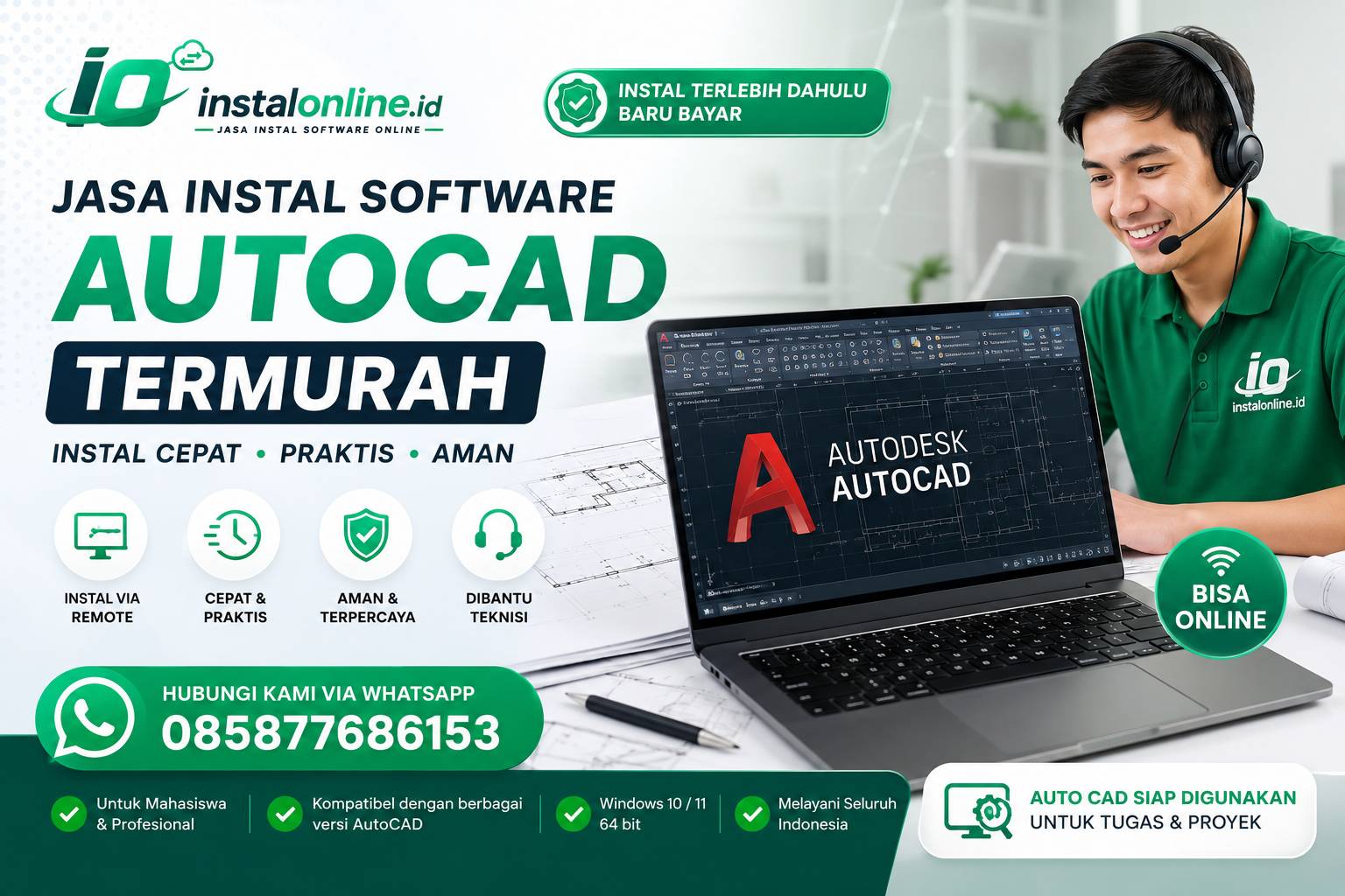 Jasa Instal Software AutoCAD Termurah – Cepat, Praktis