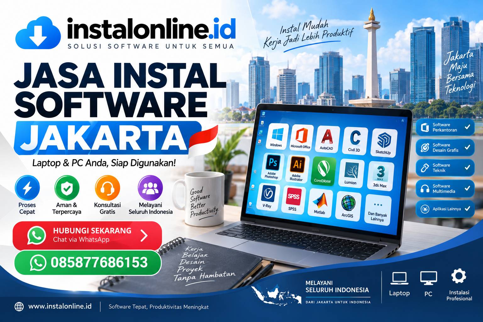 Jasa Instal Software Jakarta #1