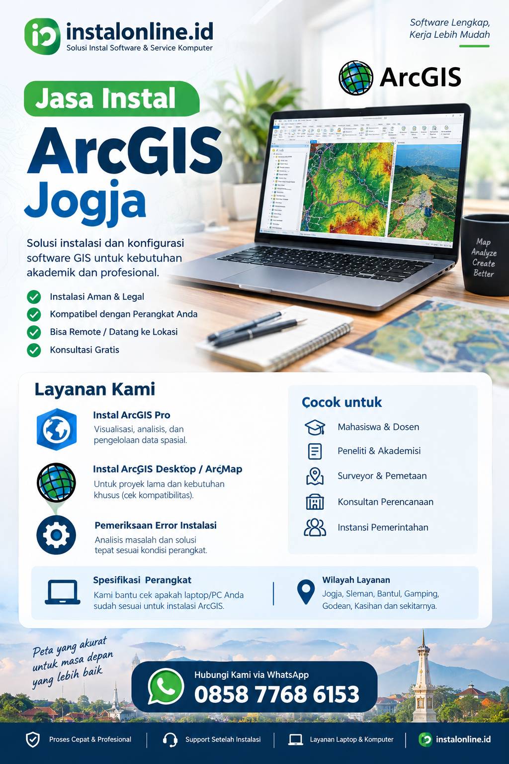 Jasa Instal ArcGIS Jogja #1